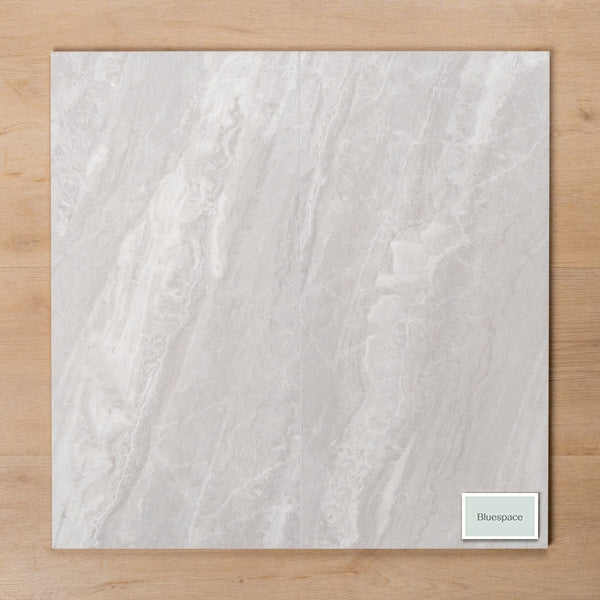 Paradise Grey Gloss Rectified Ceramic Tile 300x600mm Double - The Blue Space