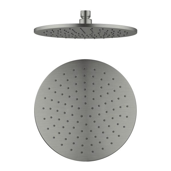 Nero Round Shower Head 250mm - Gun Metal Grey online at The Blue Space