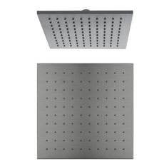 Nero Square Shower Head 250mm - Gun Metal Grey online at The Blue Space