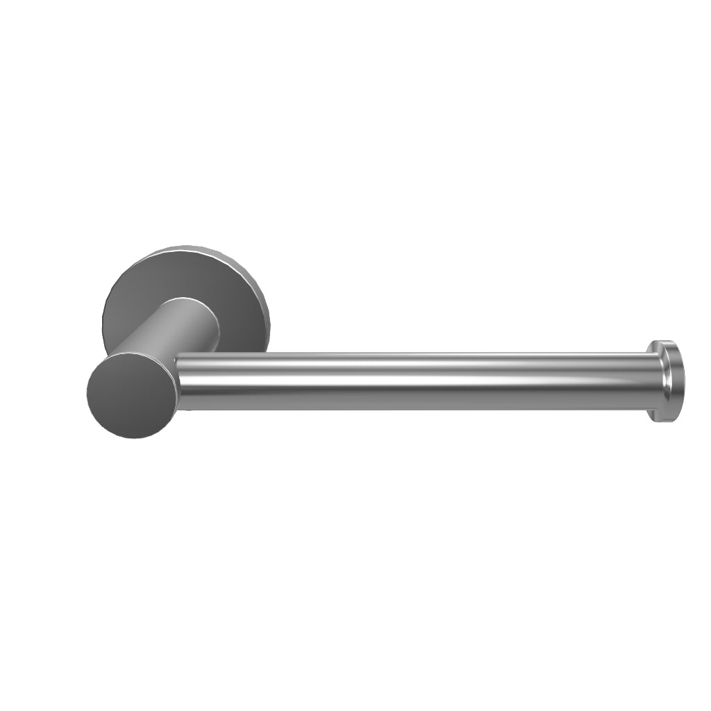 Phoenix Radii Toilet Roll Holder Round Plate Brushed Nickel 3D Model - The Blue Space