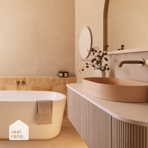 Caroma Liano II Bath/Shower Mixer Brushed Brass - The Blue Space Real Reno