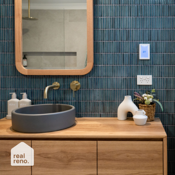 Meir Round Ceiling Shower Arm 300mm Tiger Bronze - The Blue Space Real Reno