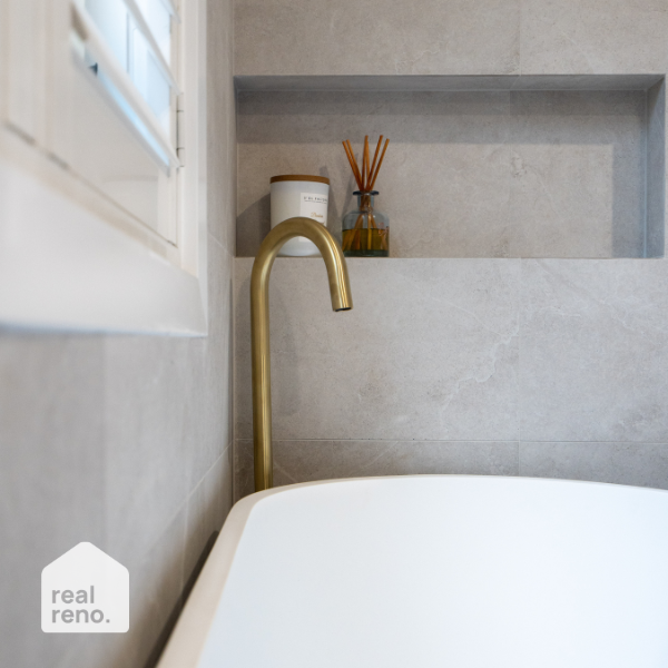 Meir Round Freestanding Bath Filler - Tiger Bronze online at The Blue Space Real Reno