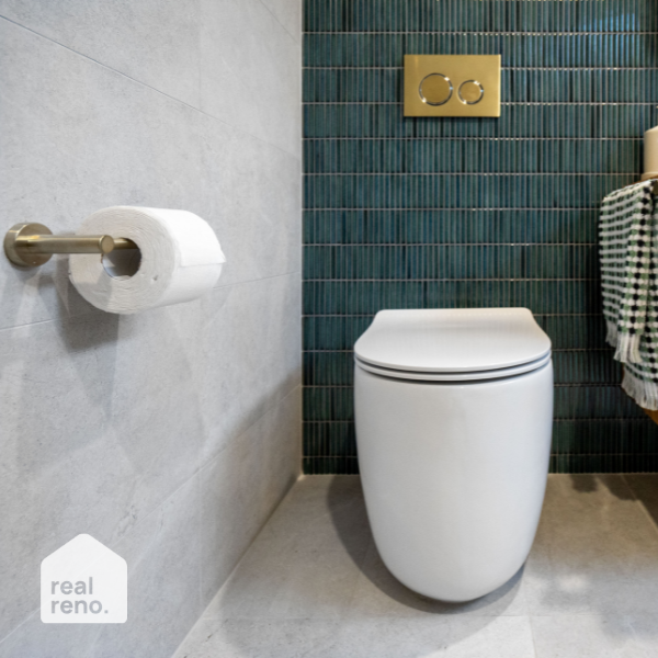 Meir Round Tiger Bronze Toilet Roll Holder - The Blue Space Real Reno