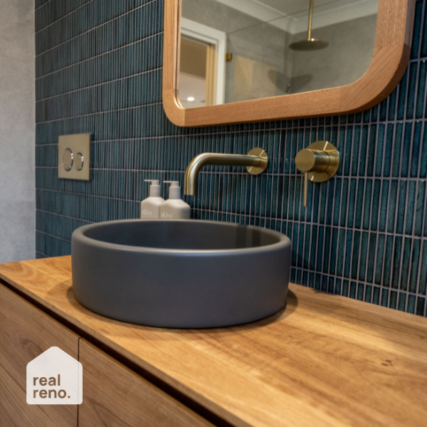 Meir Round Ceiling Shower Arm 300mm Tiger Bronze - The Blue Space Real Reno