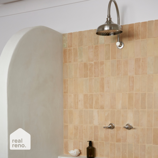 Phoenix Nostalgia Vintage Shower Arm & Rose Brushed Nickel - The Blue Space Real Reno