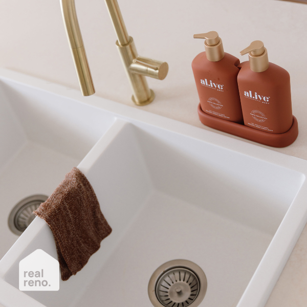 Seima Oros 820 Kitchen Sink White Online at the Blue space Real Reno