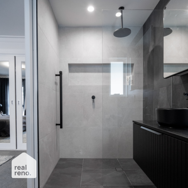 Phoenix NX Quil Shower Rose - Matte Black Online at The Blue Space Real Reno