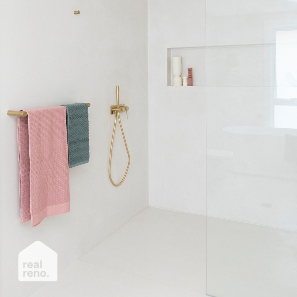 Phoenix Vivid Slimline Robe Hook Brushed Gold - The Blue Space Real Reno