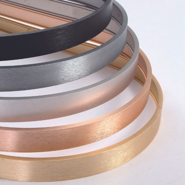 Remer aluminium framed mirror finishes - The Blue Space