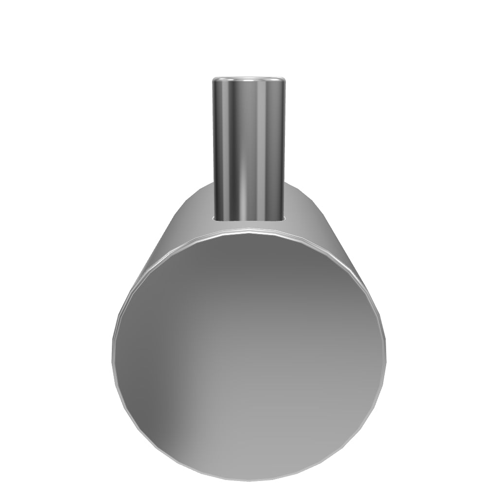 Clark Round Robe Hook - Chrome 3D Model - The Blue Space
