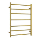 Thermogroup 7 Bar Thermorail Heated Towel Ladder Brushed Gold 600 x 800 x 122 online at The Blue Space