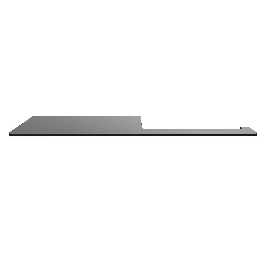 Clark Square Toilet Roll Holder with Shelf - Matte Black 3D Model - The Blue Space