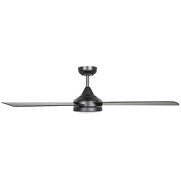 Eglo Stradbroke 52" 132cm DC Ceiling Fan with 20W LED CCT Light - Black - The Blue Space