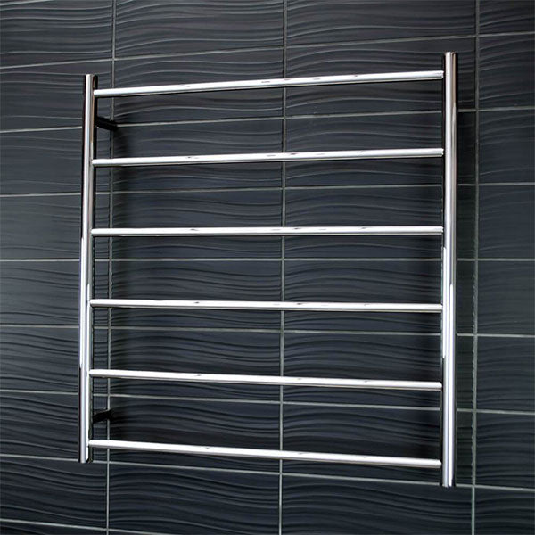 Radiant Round 6 Bar Non Heated Rail Polished Stainless Steel - The Blue Space