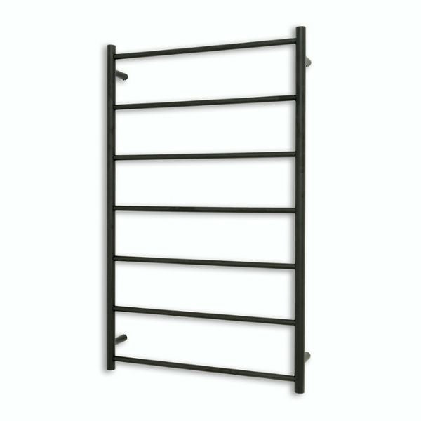 Radiant Round 7 Bar Non-Heated Rail 700mmx1130mm Matte Black - The Blue Space