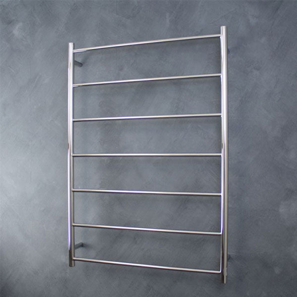 Radiant Round 7 Bar Non-Heated Rail 800mmx1130mm Polished Stainless Steel - The Blue Space