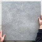 Light Grey Luna Limestone Look Tile - Tile and Bath Co