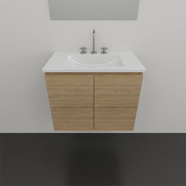 Timberline Florida Ensuite Wall Hung Vanity with Ceramic Top 600 | The Blue Space