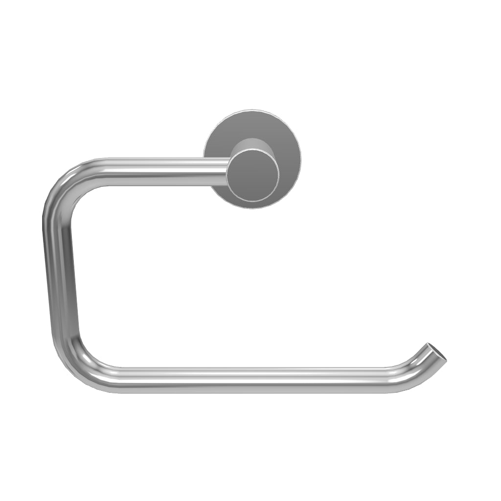 Clark Round Toilet Roll Holder - Chrome 3D Model - The Blue Space