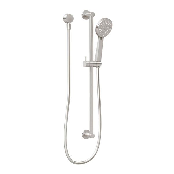 Phoenix Vivid Slimline Rail Shower - Brushed Nickel Online at the Blue Space