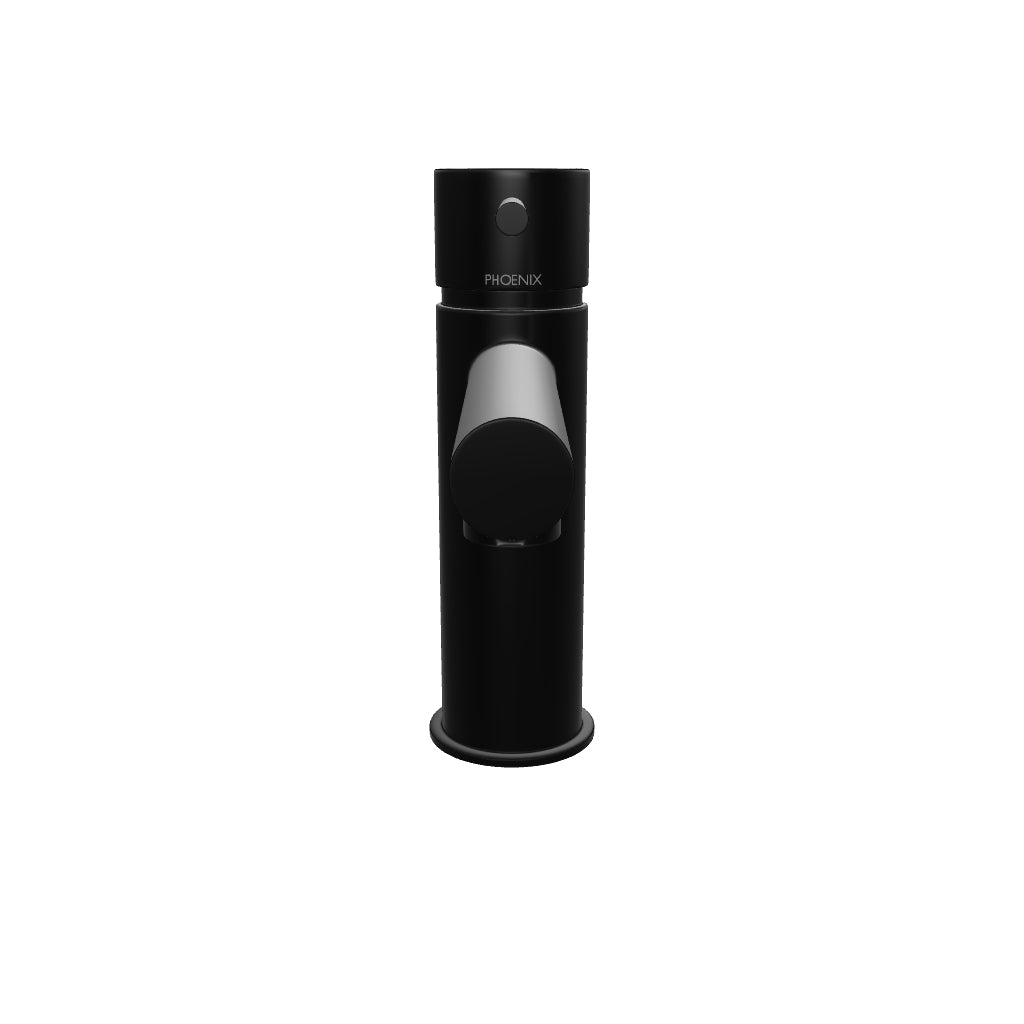 Phoenix Vivid Slimline Basin Mixer Matte Black 3D Model - The Blue Space