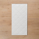 Hotham Diamond Embossed White Gloss Rectified Ceramic Tile 300x600mm - The Blue Space