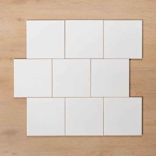 Hartz Gloss White 150x150mm Offset Pattern - The Blue Space