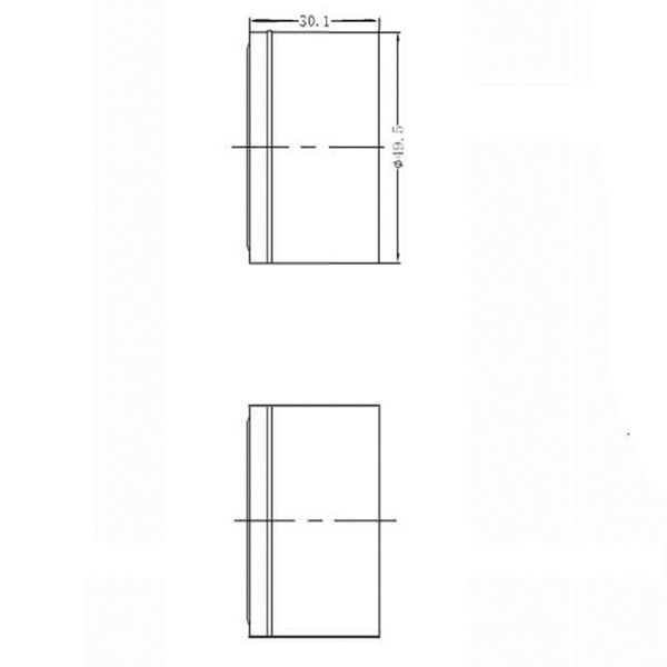 Technical Drawing - Nero Kara Wall Top Assemblies - Brushed Nickel