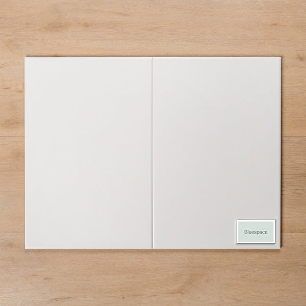 Thredbo Satin White Cushioned Edge 300x450mm Double - The Blue Space