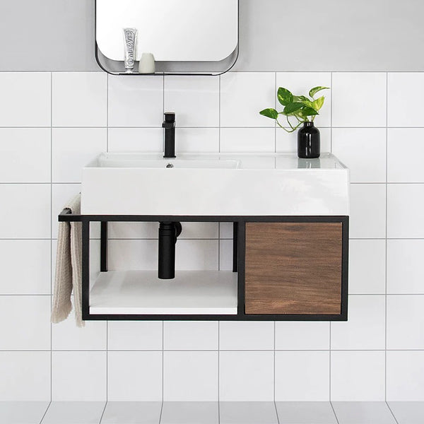 ADP Antonio Wall Hung Vanity 800mm in Nataio Walnut Ravine at The Blue Space