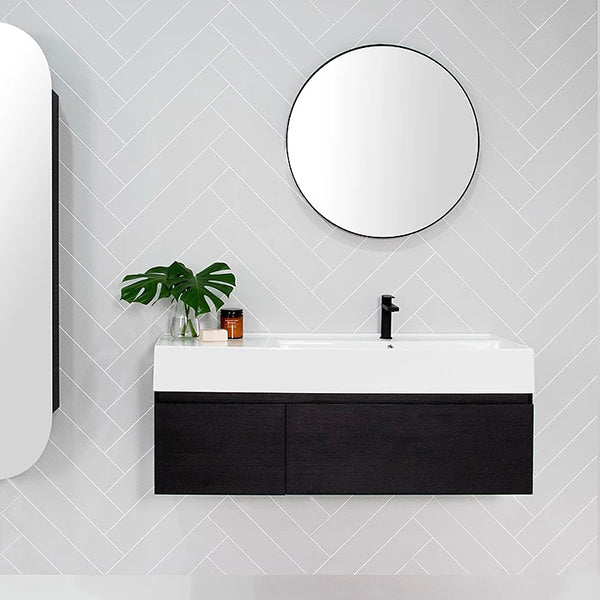 ADP Capri Vanity 600mm - 1400mm black nuance at The Blue Space