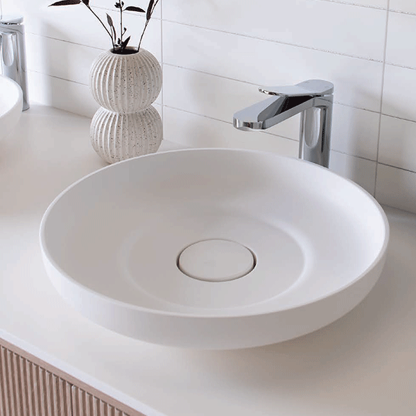 ADP Flume 400 x 400 Above Counter Basin - Matte White