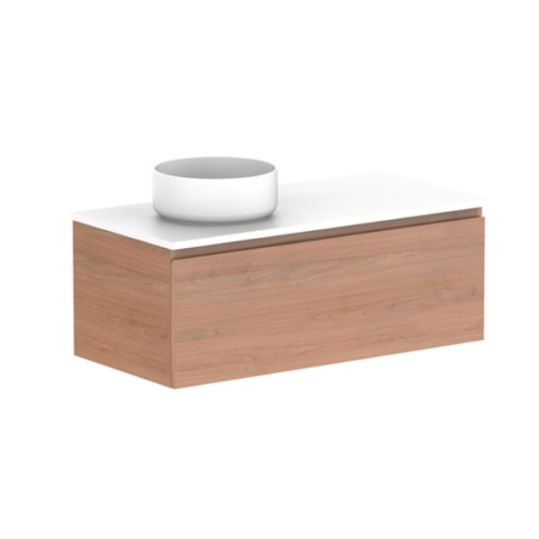 ADP Glacier All Drawer Slim 1050mm Left Vanity with Solid Surface Top - Online at The Blue Space