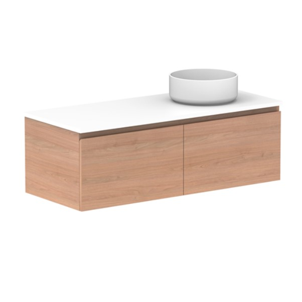 ADP Glacier All Drawer Slim 1200mm Right Vanity with Solid Surface Top - Online at The Blue Space