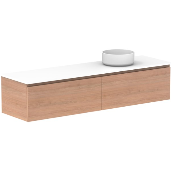ADP Glacier All Drawer Slim 1800mm Right Vanity with Solid Surface Top - Online at The Blue Space