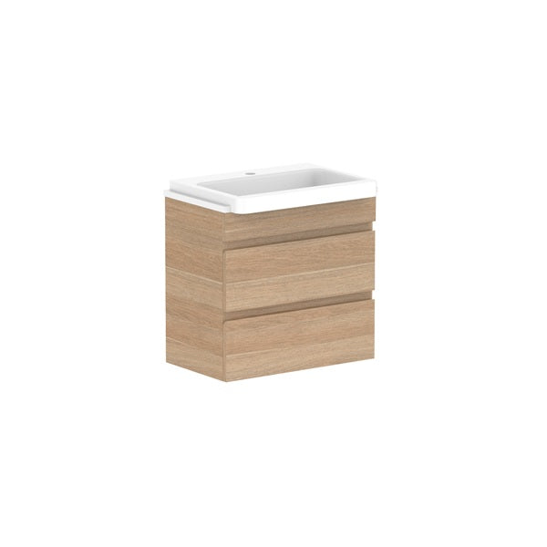 Glacier Semi-Recessed All-Drawer Twin 600mm Wall Hung Centre Bowl Benchtop | The Blue Space