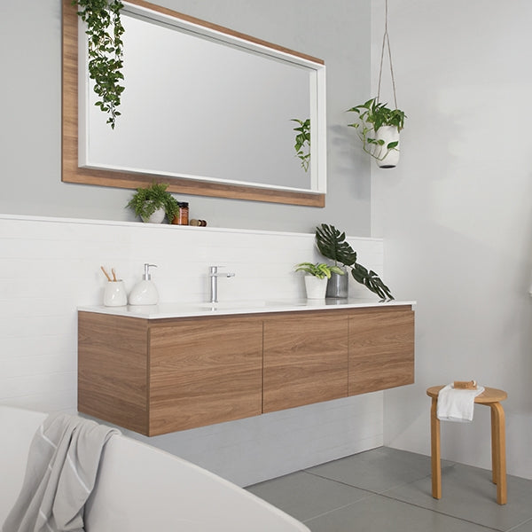 ADP Glacier Lite Door and Drawer Slim Vanity with Cast Marble Top GLLFCS1200WHCCM | The Blue Space