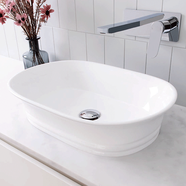 ADP Titan 550 x 380 Above Counter Basin White