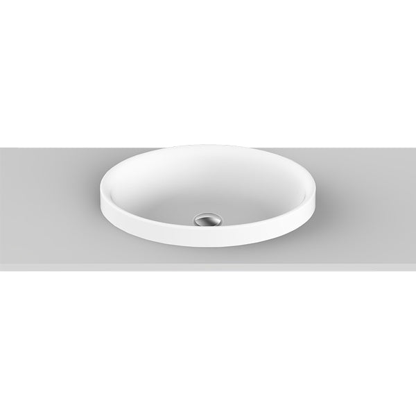 ADP Dignity 495 x 365 Semi Inset Basin White