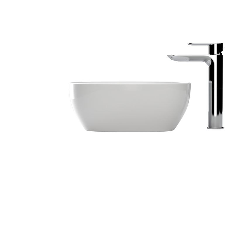 Caroma Artisan Above Counter Basin Curved Rectangle 480mm
