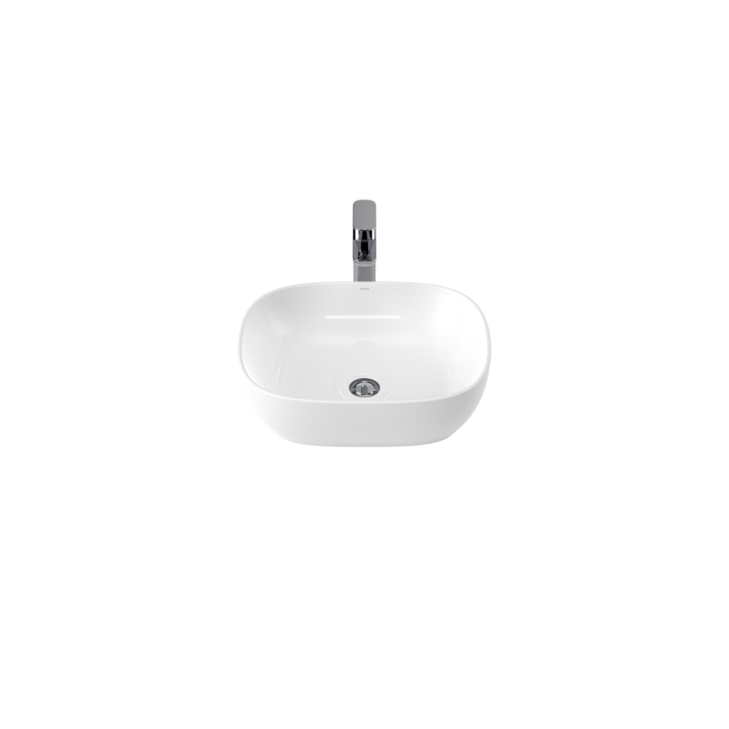 Caroma Artisan Above Counter Basin- Curved Rectangle 500mm by Caroma - The Blue Space