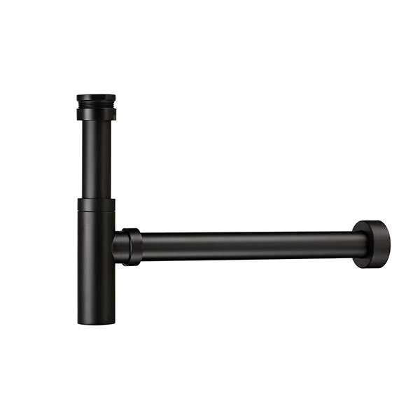 Turner Hastings Aurora Adjustable Brass 40mm Bottle P Trap-Matte Black - The Blue Space