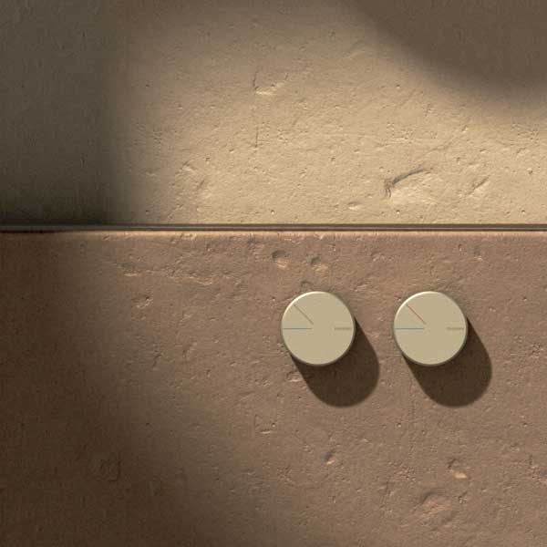 Phoenix Axia Twin Shower/Wall Mixer - Brushed Nickel online at The Blue Space