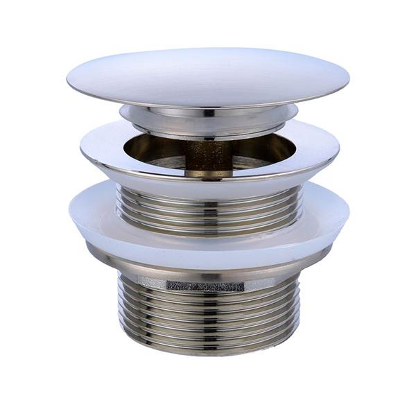 Turner Hastings Safety Pull Out Pop Up Bath Waste with 50mm Tail - Brushed Nickel Online at the Blue Space