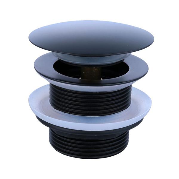 Turner Hastings Safety Pull Out Pop Up Bath Waste with 50mm Tail - Matte Black Online at the Blue Space