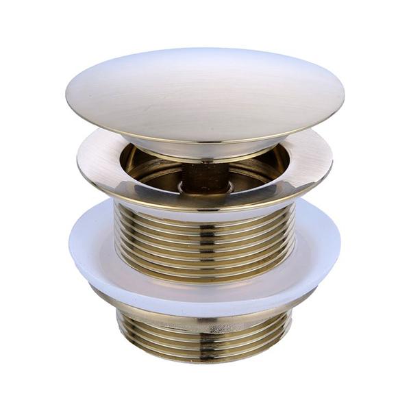 Turner Hastings Safety Pull Out Pop Up Bath Waste with 50mm Tail - Brushed Brass Online at The Blue Space