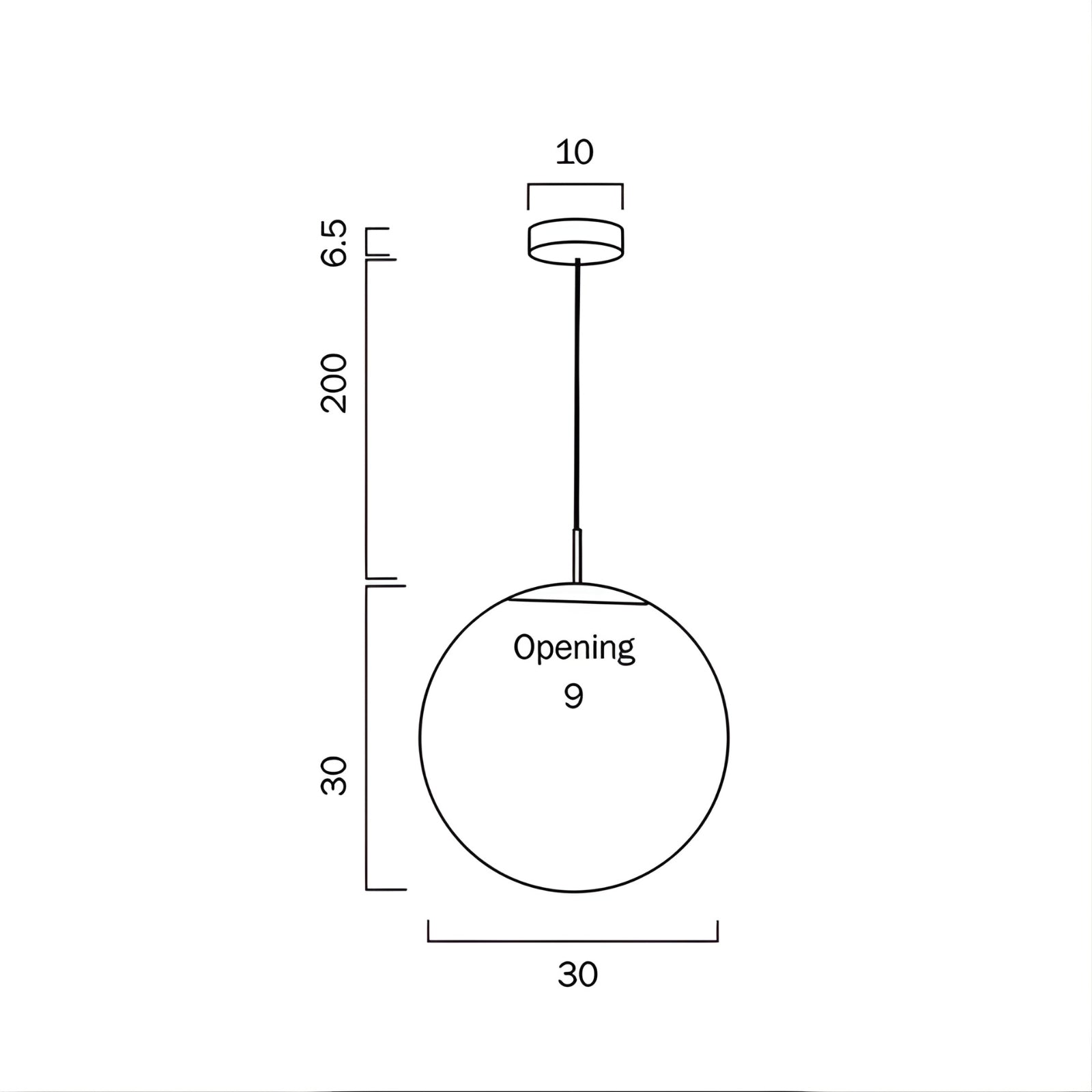 Telbix Bally ES 30cm Pendant - Nickel | The Blue Space