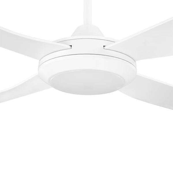 Eglo Bondi 48" 122cm Ceiling Fan with 20W LED CCT Light - White - The Blue Space