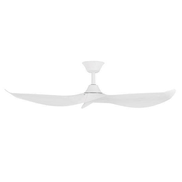 Eglo Cabarita 50" 127cm Ceiling Fan - White with Bamboo Finish - The Blue Space